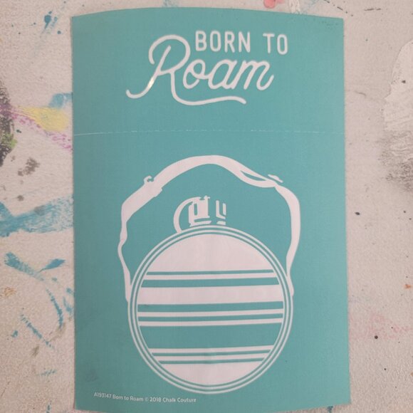 Born to Roam, 5 x 7 ~ Reuseable Silk Screen Stencil - Picture 1 of 1